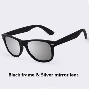 Unisex Fashion Sunglasses, Polarized Black Frame Eyewear with UV400