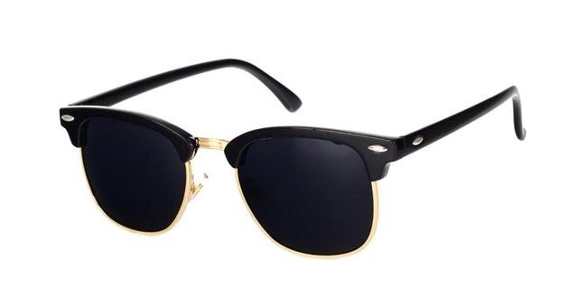 Half Metal High Quality Fashion Sunglasses Mirror UV400