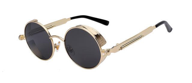 Unisex Retro Vintage Round Metal Sunglasses UV400