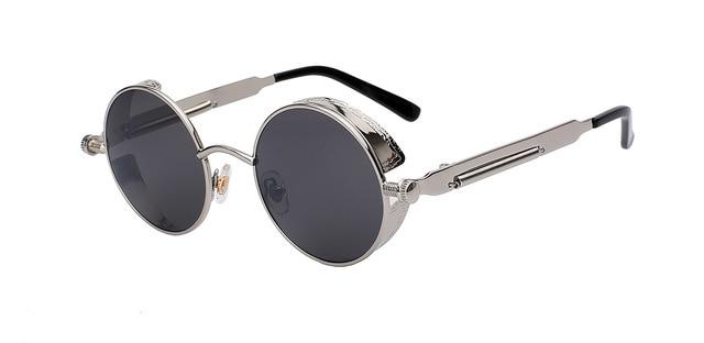 Unisex Retro Vintage Round Metal Sunglasses UV400