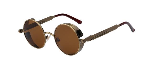 Unisex Retro Vintage Round Metal Sunglasses UV400