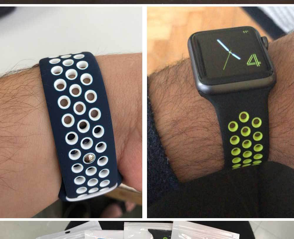 Silicone strap for Apple, Watch Band 42mm.