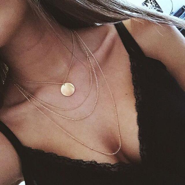 Copper Multi Layer Choker Necklace