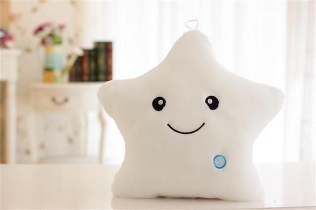 Luminous Colorful Glowing Star Cushion