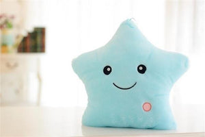 Luminous Colorful Glowing Star Cushion