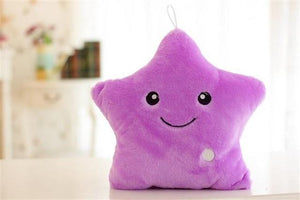 Luminous Colorful Glowing Star Cushion