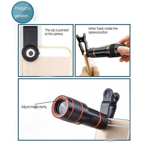 Optical Zoom Mobile Phone Telescope Lens For Universal Mobile Phone