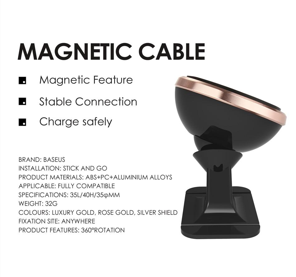 Car Phone Holder 360 Degree GPS Magnetic Holder stand