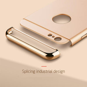 3 in 1 iPhone Luxury Hard Case for all variants  for iPhone