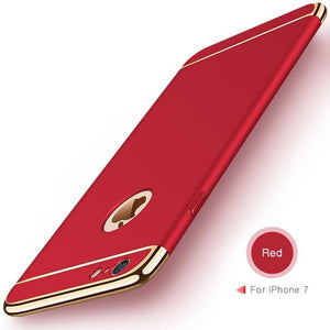 3 in 1 iPhone Luxury Hard Case for all variants  for iPhone