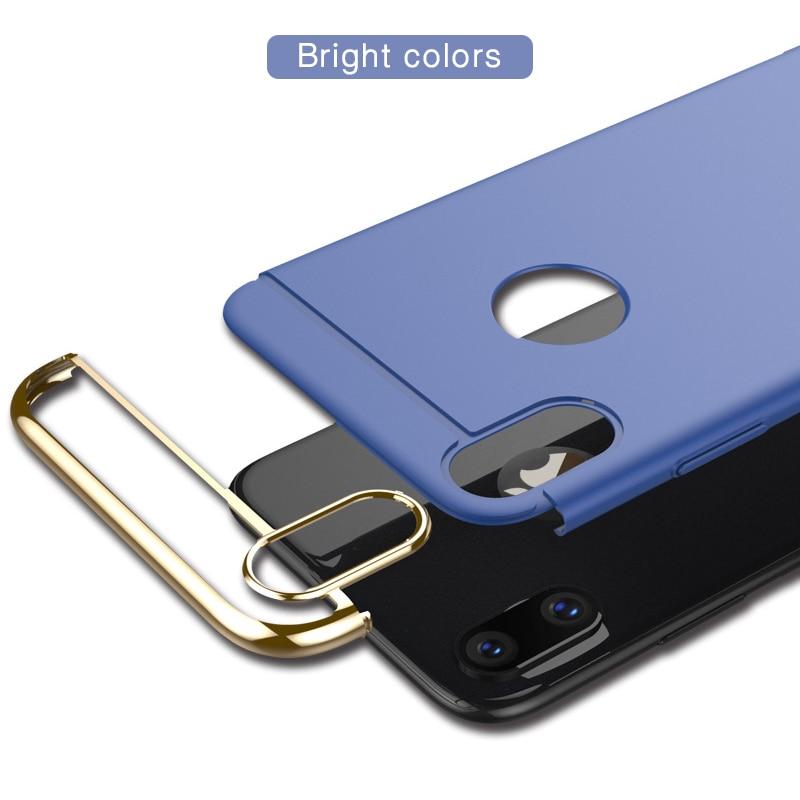 3 in 1 iPhone Luxury Hard Case for all variants  for iPhone