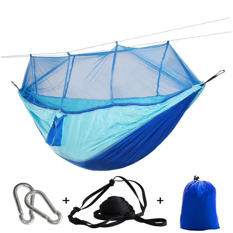 Portable Mosquito Hammock Tent Parachute for Single and Double Person