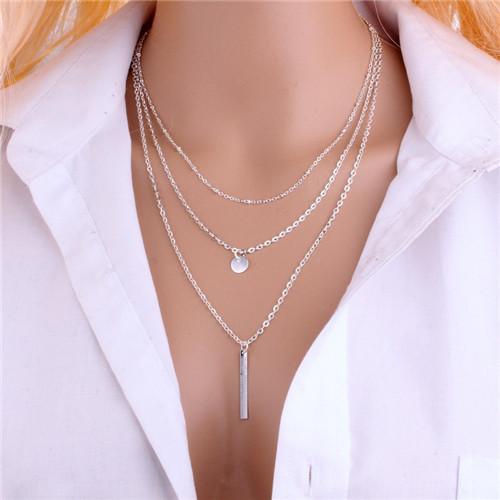 Multi Layer Beads Choker With Feather Pendant For Women