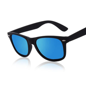 Unisex Fashion Sunglasses, Polarized Black Frame Eyewear with UV400