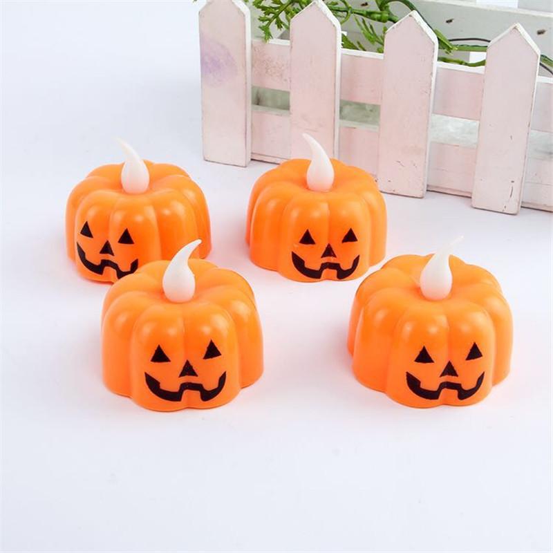 Classic Candle Lantern Pumpkin Design Small LED Durable Indoor Candle Lamp