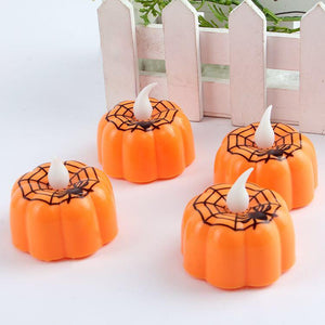 Classic Candle Lantern Pumpkin Design Small LED Durable Indoor Candle Lamp