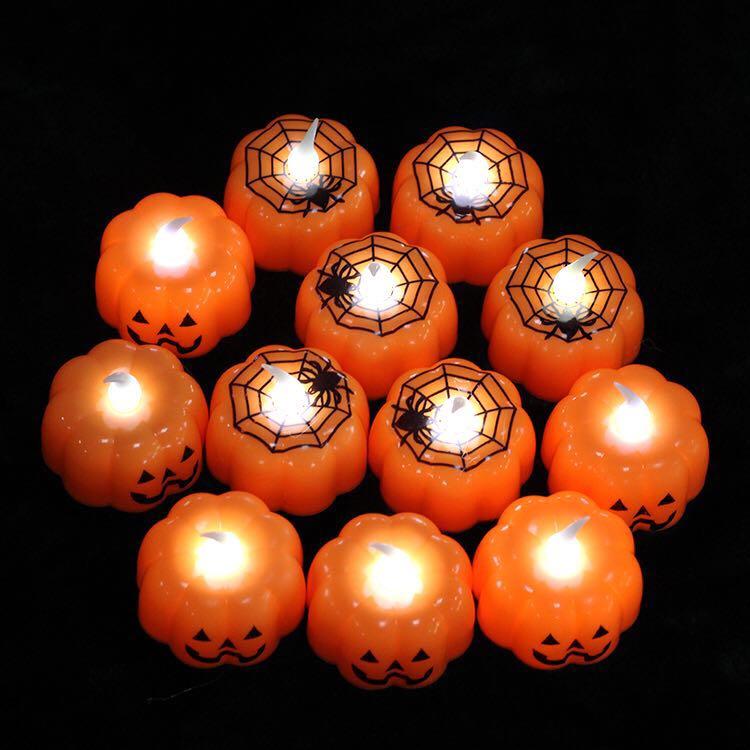 Classic Candle Lantern Pumpkin Design Small LED Durable Indoor Candle Lamp