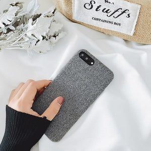 SoCouple Cloth Texture Soft TPU case For iphone