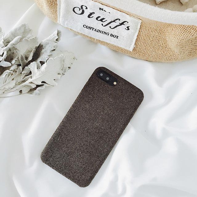 SoCouple Cloth Texture Soft TPU case For iphone