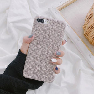 SoCouple Cloth Texture Soft TPU case For iphone