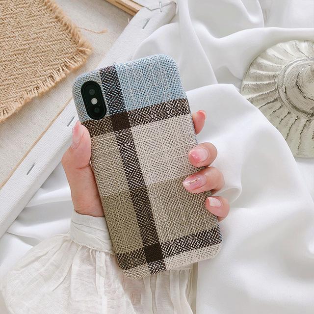 SoCouple Cloth Texture Soft TPU case For iphone