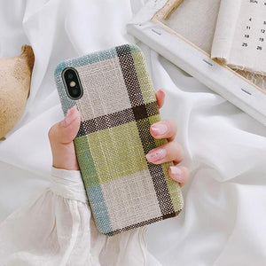 SoCouple Cloth Texture Soft TPU case For iphone