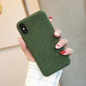 SoCouple Cloth Texture Soft TPU case For iphone