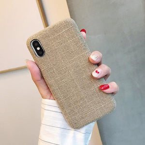 SoCouple Cloth Texture Soft TPU case For iphone