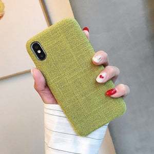 SoCouple Cloth Texture Soft TPU case For iphone