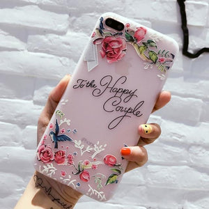 Floral Silicon Case For iPhone