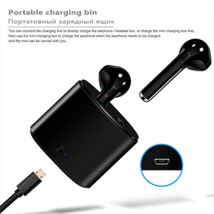 Hi-Fi Wireless Bluetooth Earphones with compact Charging Box Case